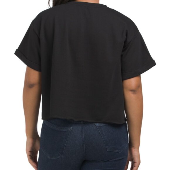 NEW GILLI Made In USA Short Sleeve cotton/ blend Game Day Tee black 161mn - Picture 2 of 2